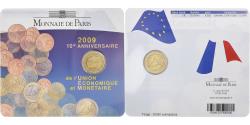 World Coins - France, 2 Euro, 10 Years of EMU, BU, 2009, MDP, Bi-Metallic,