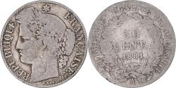 World Coins - France, Cérès, 50 Centimes, 1881, Paris, , Silver, KM:834.1