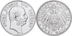 World Coins - Germany, Kingdom of Saxony, Georg, 2 Mark, 1904, Muldenhütten, Silver
