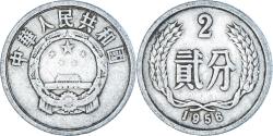 World Coins - Coin, China, 2 Fen, 1956