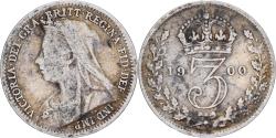 World Coins - Coin, Great Britain, Victoria, 3 Pence, 1900, , Silver, KM:777