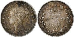 World Coins - Great Britain, Victoria, 3 Pence, 1873, Silver, , KM:730