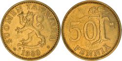 World Coins - Coin, Finland, 50 Penniä, 1989, , Aluminum-Bronze, KM:48