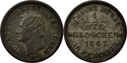 World Coins - Coin, German States, SAXONY-ALBERTINE, Johann, Neu-Groschen, 10 Pfennig, 1867