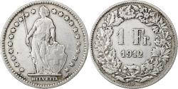 World Coins - Switzerland, Franc, 1912, Bern, Silver, , KM:24