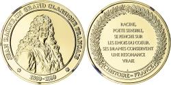 World Coins - France, Medal, Histoire de France, Jean Racine, n.d. (1976), Vermeil, Proof