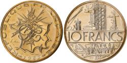 World Coins - France, 10 Francs, Mathieu, 1985, Paris, série FDC, Tranche B, Nickel-brass