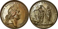 World Coins - France, Medal, Louis XIV, Révocation de l'Edit de Nantes, History, 1685