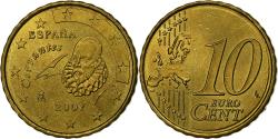 World Coins - Spain, 10 Euro Cent, 2007, Madrid, Nordic gold,