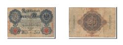 World Coins - Banknote, Germany, 20 Mark, 1910, KM:40b, VF(20-25)