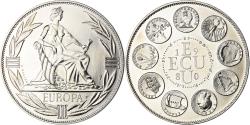World Coins - France, Medal, Ecu Europa, Europe Assise, Politics, 1980, Rodier,