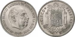 World Coins - Spain, Caudillo and regent, 5 Pesetas, 1950, Madrid, Nickel, , KM:778