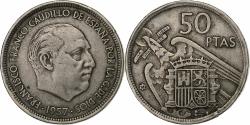 World Coins - Spain, Caudillo and regent, 50 Pesetas, 1958, Madrid, Copper-nickel,