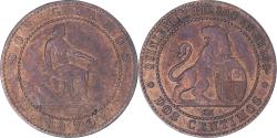 World Coins - Coin, Spain, Provisional Government, 2 Centimos, 1870, Barcelona,