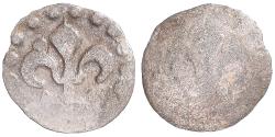 World Coins - Coin, denier au lis uniface, XVth Century, Strasbourg,