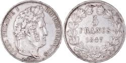 World Coins - Coin, France, Louis-Philippe, 5 Francs, 1847, Strasbourg, , Silver