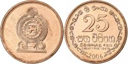 World Coins - Sri Lanka, 25 Cents, 2004, Nickel Clad Steel, , KM:141a