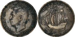World Coins - Coin, Great Britain, George VI, 1/2 Penny, 1942, , Bronze, KM:844