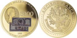 World Coins - France, Medal, Les Anciens Francs, billet de 5000 Francs Victoire,