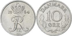 World Coins - Denmark, 10 Öre, 1964