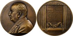 World Coins - France, Medal, Louis Lumière, 1935, Bronze, Prud'homme.G,