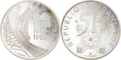 World Coins - Coin, France, Tour Eiffel, 5 Francs, 1989, Paris, Proof, , Silver