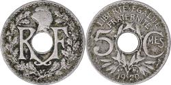 World Coins - Coin, France, Lindauer, 5 Centimes, 1920, Petit module,