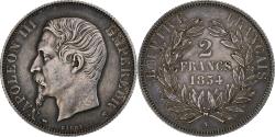 World Coins - France, Napoleon III, 2 Francs, 1854, Paris, Silver, , Gadoury:523