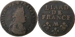 World Coins - France, Louis XIV, Liard, 1694, Metz, Copper, , Gadoury:81