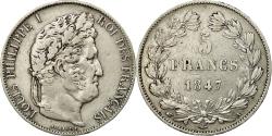 World Coins - Coin, France, Louis-Philippe, 5 Francs, 1847, Paris, , Silver