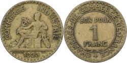 World Coins - France, Franc, Chambre de commerce, 1923, Paris, Aluminum-Bronze,