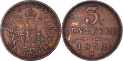 World Coins - Coin, ITALIAN STATES, LOMBARDY-VENETIA, Franz Joseph I, 3 Centesimi, 1852