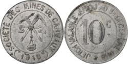 World Coins - France, 10 Centimes token, Mines de Carmaux, 1916, Aluminium,