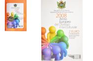 World Coins - San Marino, 2 Euro, 2008, Rome, ANNO EUROPEO DEL DIALOGO INTERCULTURALE.BU