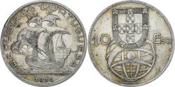 World Coins - Portugal, 10 Escudos, 1954, Silver, , KM:586