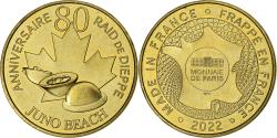 World Coins - France, Token, Raid de Dieppe, Juno Beach, 2022, Copper-nickel Aluminium