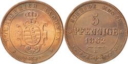 World Coins - Coin, German States, SAXONY-ALBERTINE, Johann, 5 Pfennig, 1862, Dresde