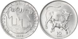World Coins - Coin, San Marino, 10 Lire, 1972, Rome, , Aluminum, KM:17