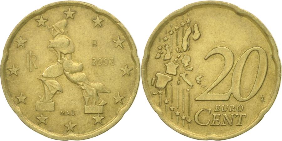 euro 20 cent coin 2002