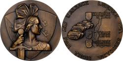 World Coins - France, Medal, L'Alsace libérée par trois victoires, Bronze, Guiraud,