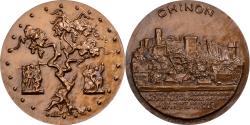 World Coins - France, Medal, Château de Chinon, Bronze, Annette Landry,
