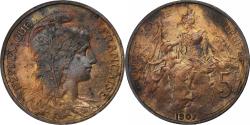 World Coins - France, 5 Centimes, Dupuis, 1907, Paris, Bronze, , Gadoury:165, KM:842