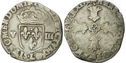 World Coins - Coin, France, Henri IV, 1/8 Ecu, 1596, Bayonne, , Silver, Sombart:4688