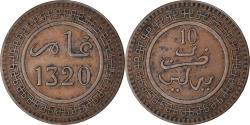 World Coins - Coin, Morocco, 'Abd al-Aziz, 10 Mazunas, 1902/AH1320, Berlin, , Bronze