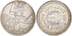World Coins - France, 10 Euro, Nord-Pas-de-Calais, 2010, Monnaie de Paris, Silver,