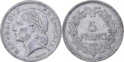 World Coins - France, 5 Francs, Lavrillier, 1945, Beaumont - Le Roger, Aluminum,
