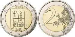 World Coins - Malta, 2 Euro, From Children in solidarity, 2018, Bi-Metallic,