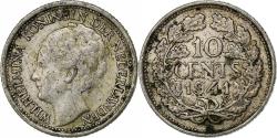 World Coins - Netherlands, Wilhelmina I, 10 Cents, 1941, Silver, , KM:163