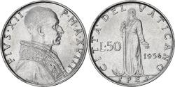 World Coins - Coin, VATICAN CITY, Pius XII, 50 Lire, 1956, , Stainless Steel, KM:54.2