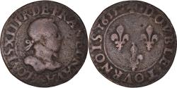 World Coins - Coin, France, Louis XIII, Double Tournois, 1615, Amiens, , Copper